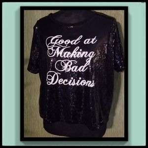 Rue 21*'Bad Decisions' Sequined Top
